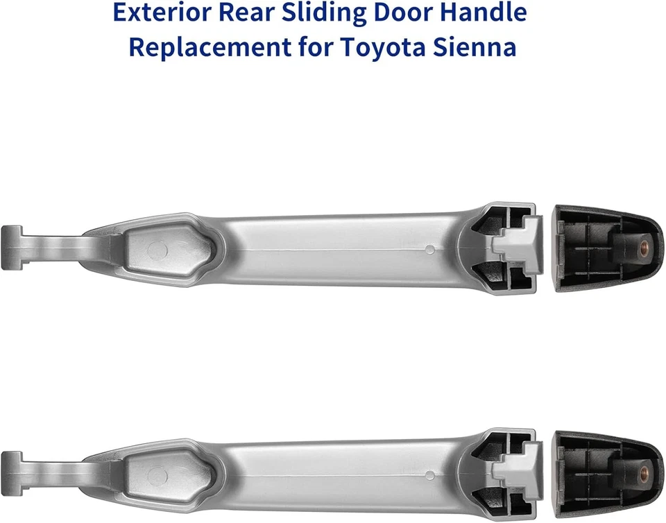 Manija de puerta corredera de repuesto de 2 piezas para Toyota Sienna 2004-2010 - Fácil instalación Foto 4 de 4