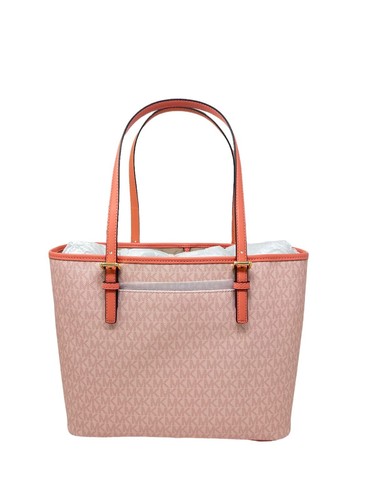 Michael Kors Jet Set Travel Medium Carryall Tote Sherbert Peach NWT MSRP: $448 - Picture 11 of 12