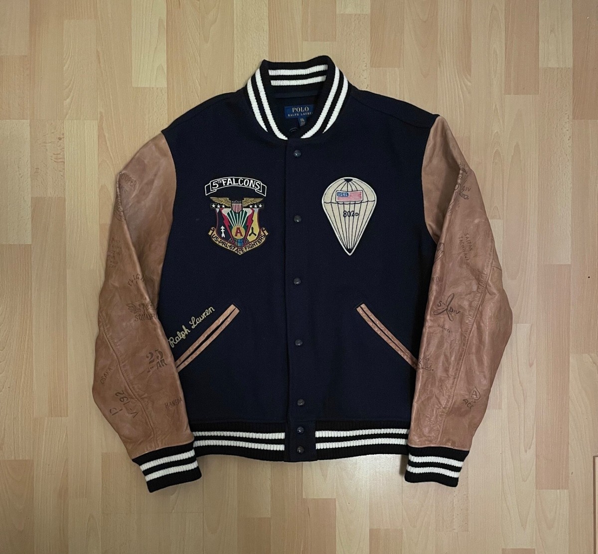 Ralph Lauren Polo 5th Falcons 067 USRL Paratroopers Varsity Jacket