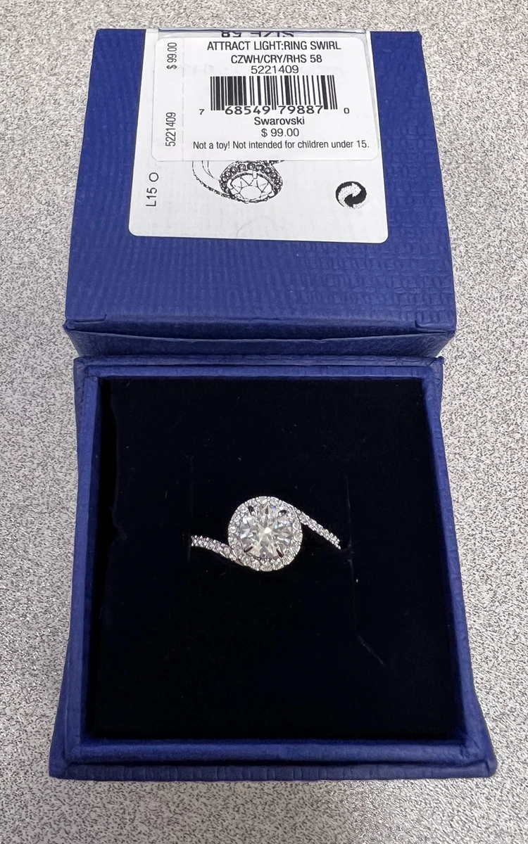 Swarovski attract swirl clearance ring