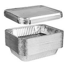 Disposable 9 X 13 Aluminum Foil Pans With Lids Half Size Deep Steam Table Bakewa