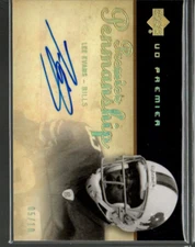 2007 Upper Deck Premier Penmanship Gold Holofoil #PPLE Lee Evans Auto /10