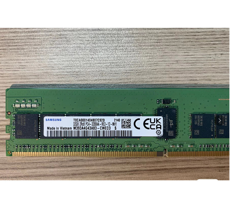 Samsung 128GB DDR4 4x32GB 3200MHz RAM ECC Sever Memory 2RX4 2RX8