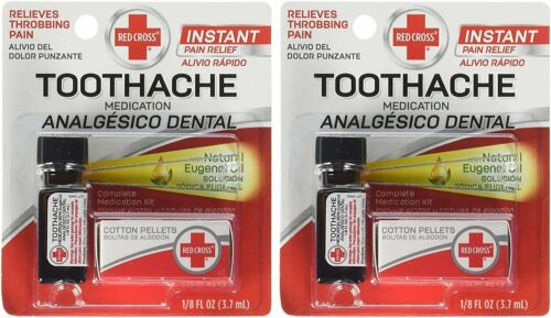 Red Cross Toothache Complete Medication Kit Instant Pain Relief 0.12 Oz 2 Pack - Afbeelding 4 van 6