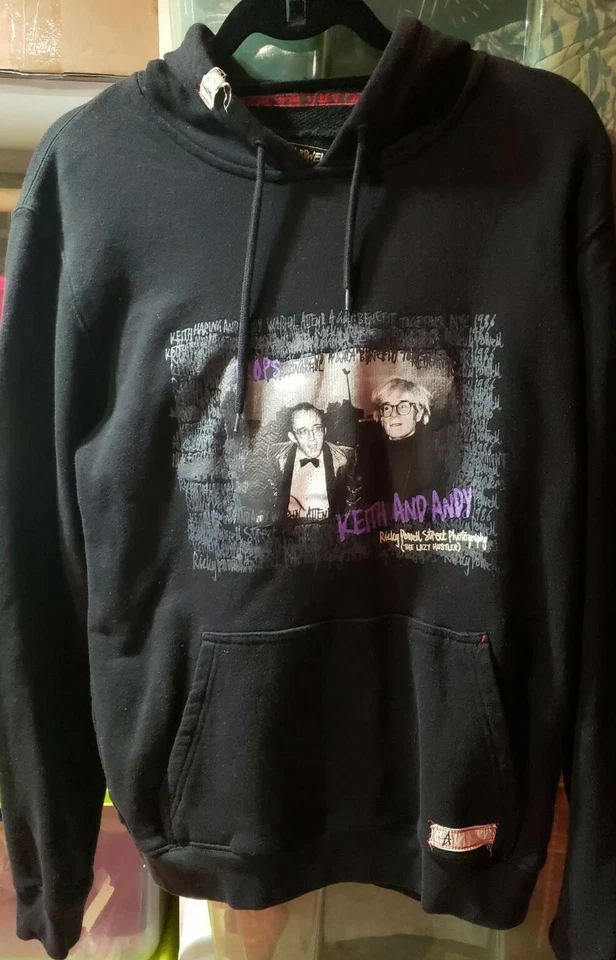 Sudadera con Capucha Super Rara Ricky Powell Altamont 2008 Colaboración Keith Haring Andy Warhol M  Foto 2 de 4