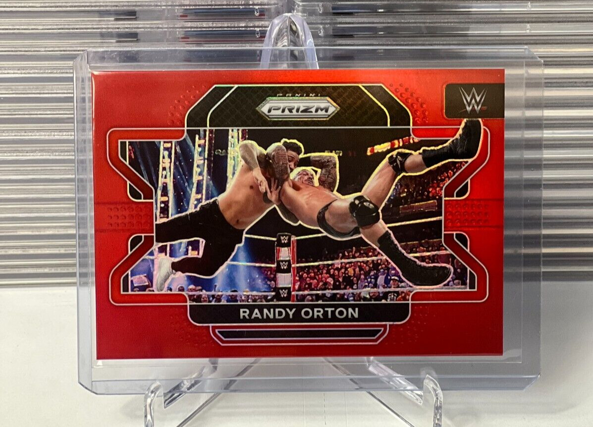 2022 Panini Prizm WWE - RANDY ORTON - TRUE RED PRIZM SP #127/299 MADE - RAW #78