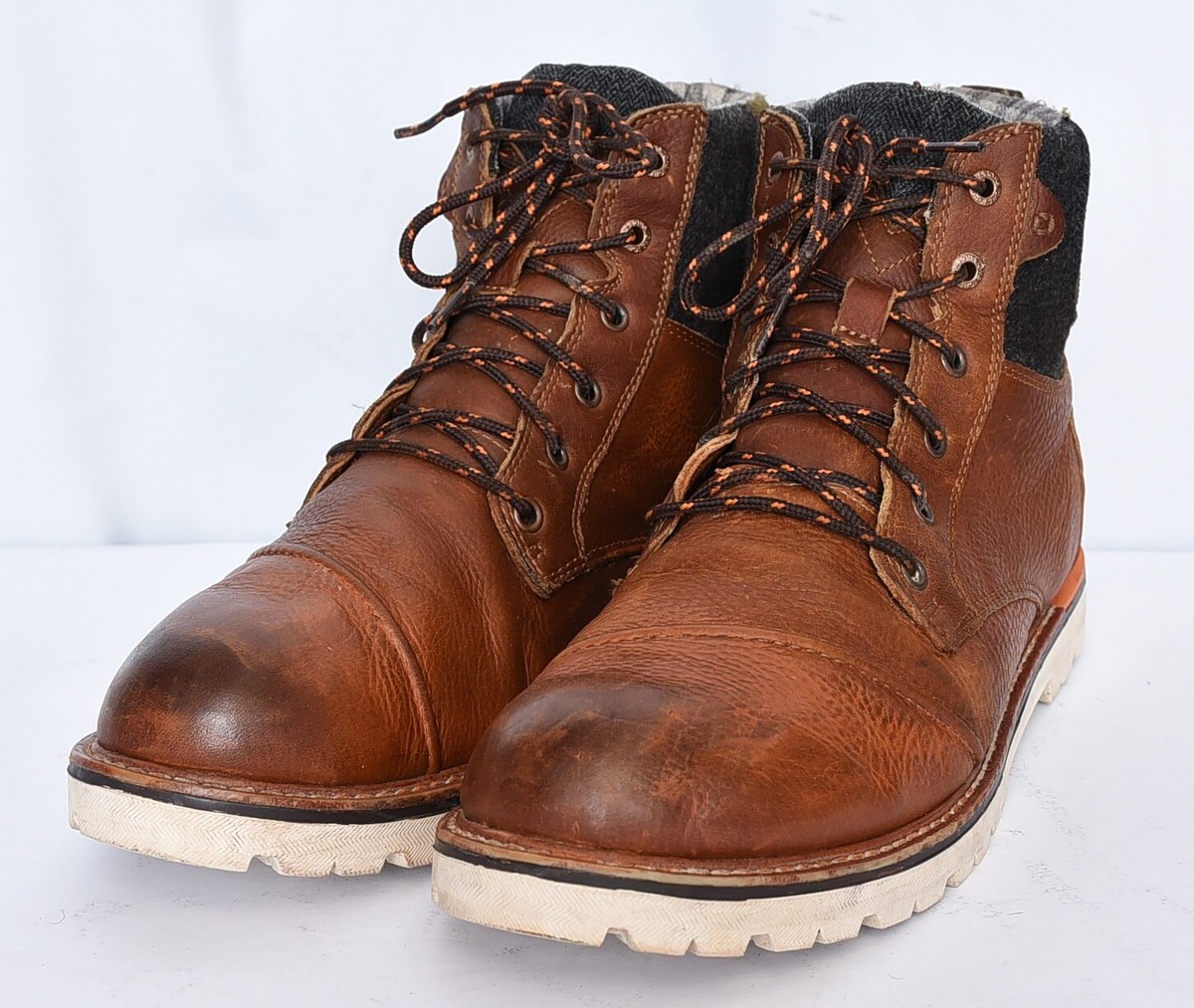 TOMS Ashland Waterproof Leather Laced Casual Work Boots Mens 