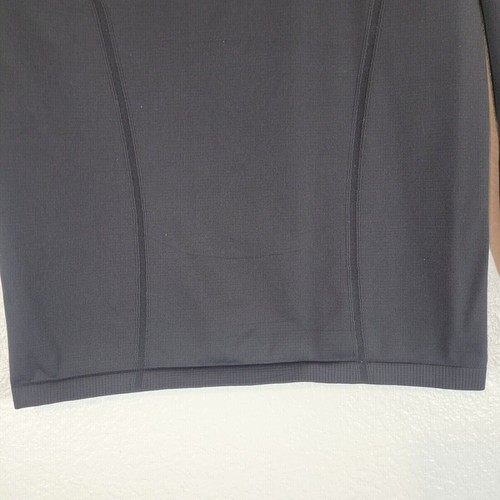Ivivva Athletic Shirt Kid Size 12 Workout Black Crew Neck Long Sleeve Thumbholes - Picture 8 of 12