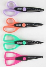 Mixed Lot of 4 Paper Craft Scrapbooking Scissors Edgers, Fiskars Making Memories