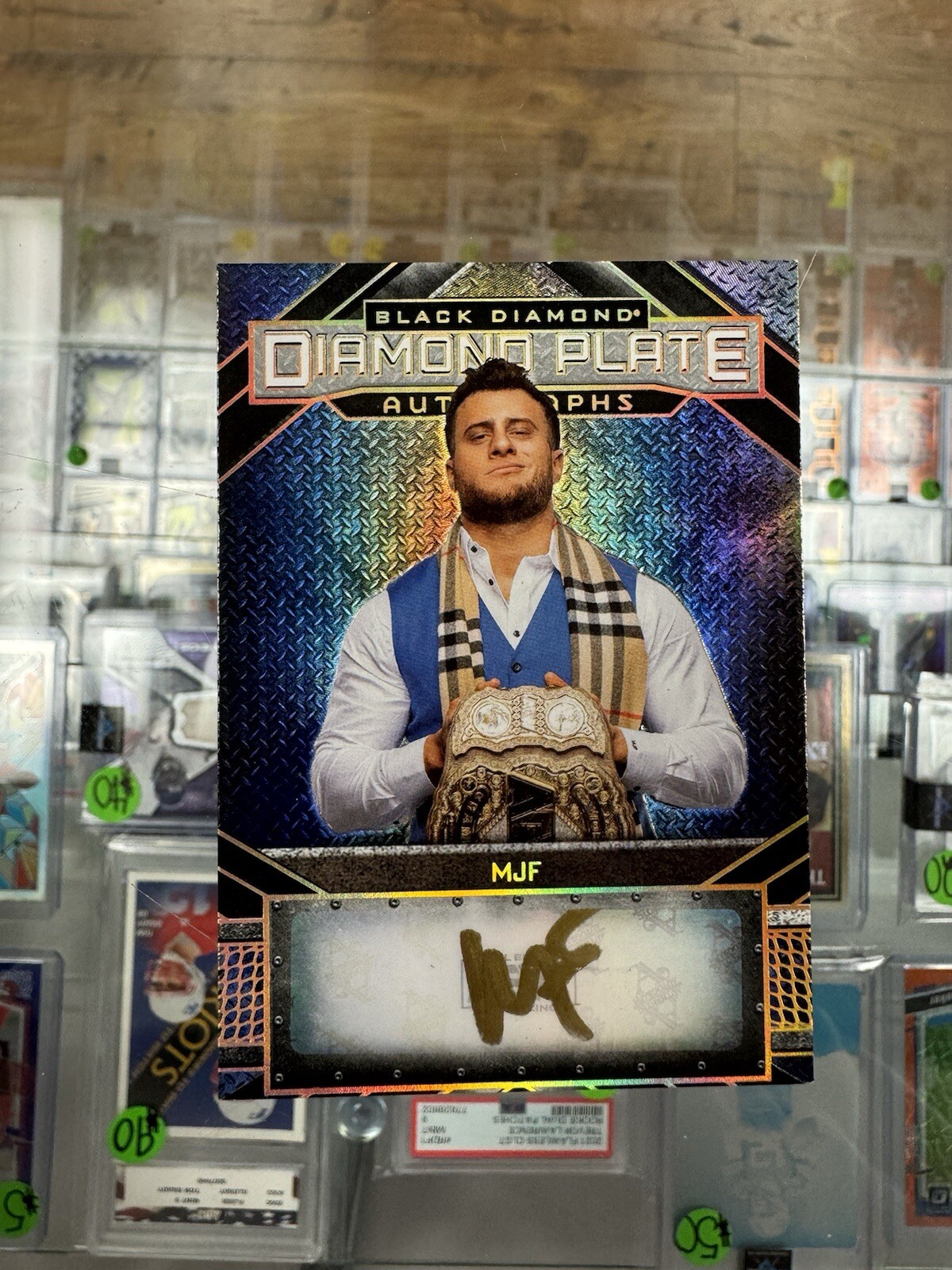 MJF Black Diamond, Diamond Plate Gold Ink Auto /25