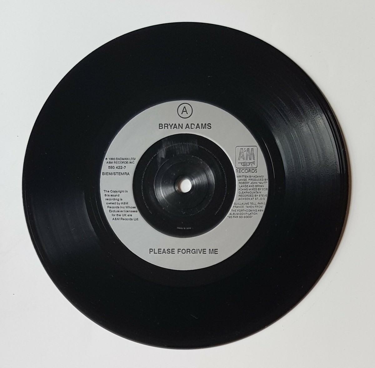 Bryan Adams ‎– Please Forgive Me - 1983 UK 7