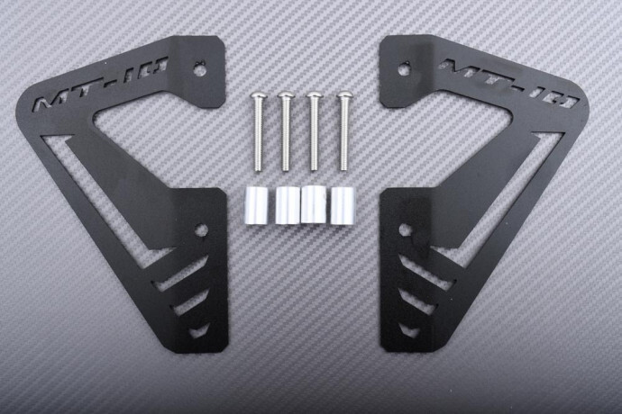 Écopes de radiateur en aluminium noir pour moto Yamaha MT10 Tourer Edition 2017-2021