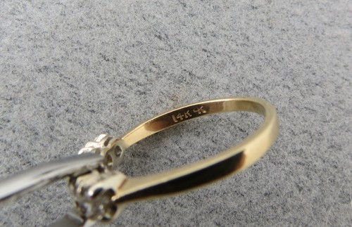 14K 1/2 CTTW Diamond Ring Band 2.57g Size 7.75 Yellow Gold Anniversary Wedding - Picture 10 of 13
