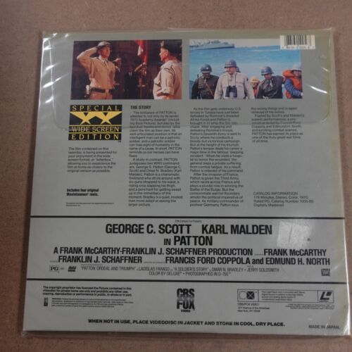 Patton Laserdisc Ld Movie - Picture 2 of 2