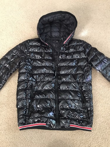 Calvin Klein Boys Size Small Black Puffer Jacket Water Resistant Warmth Factor - Picture 2 of 10