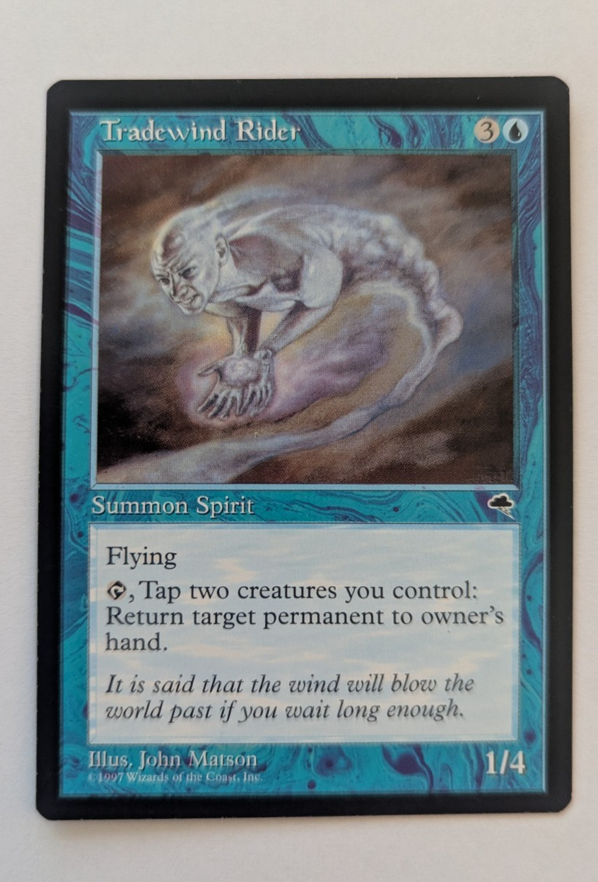 Magic Mtg Tempest Tradewind Rider near mint
