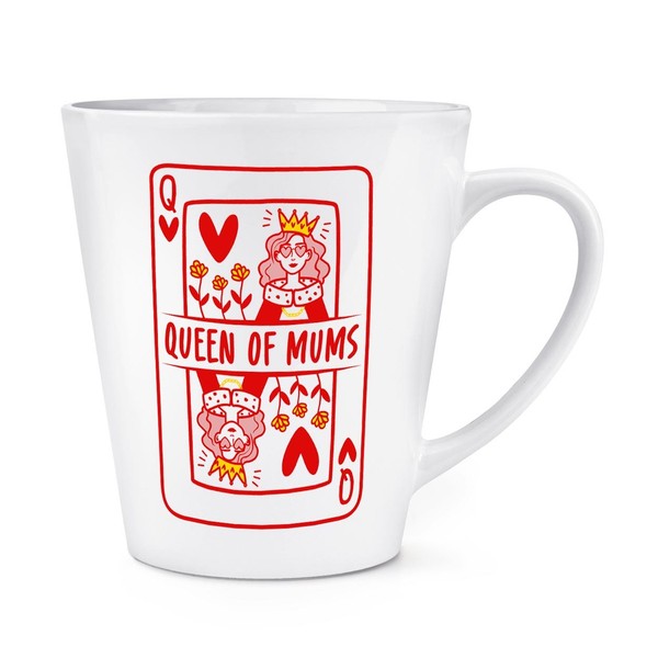 Queen Of Mums Kaffeetasse 12Oz Latte Becher Keramik Weiß-image