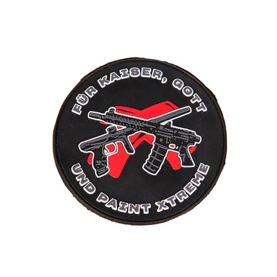 Für Kaiser, Gott & Paint Xtreme Airsoft Paintball Klett PVC Rubber Patch 10cm