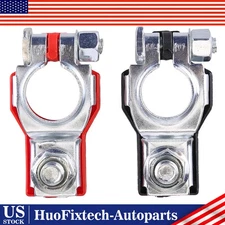 Car Battery Terminal Clamp Connectors Positive Negative Release Disconnect 2 PCS