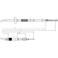 Textar 44006000 Seilzug Feststellbremse für AUDI A4 8D2 B5 8D5