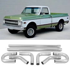8PCS 2.5" Stainless Steel Exhaust Tubing Mandrel Pipe For Chevrolet K10 K20 K30