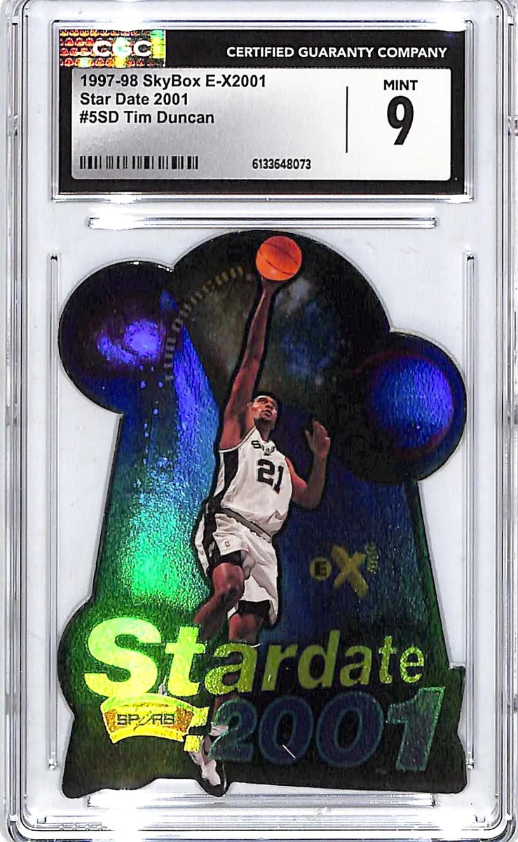 Tim Duncan Basketball Grade 10 Rookie Sports Trading Cards