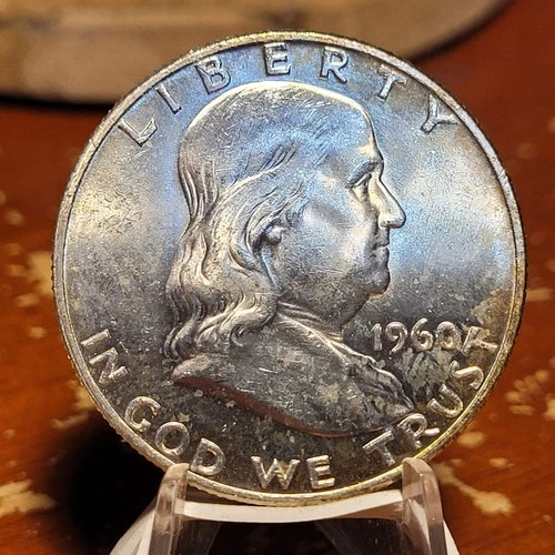BU 1960-D Franklin Half Dollar 90% Silver