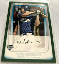2011 Bowman Baseball Nate Freiman San Diego Padres Green #BP4 #d 189/450