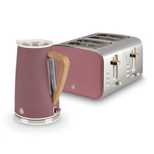 Swan Nordic Kitchen Set, Cordless 1.7L Jug Kettle, 1500W 4 Slice Toaster EEJB332