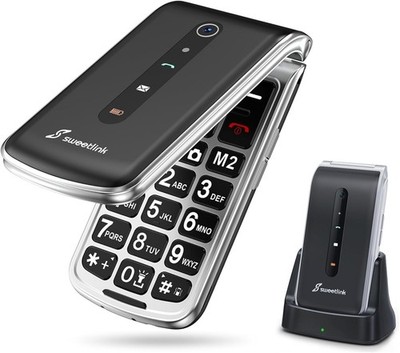 F1Plus Senior Mobiltelefon Klapphandy SOS Funktionalität 2,4 Zoll Display