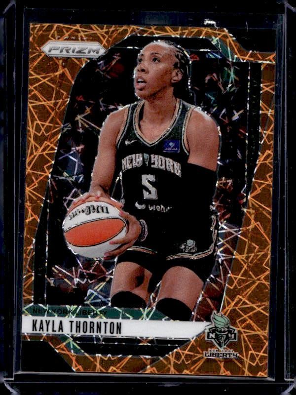 2024 Panini Prizm WNBA #90 Kayla Thornton Orange Velocity Prizm