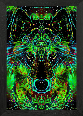 Wolf Forest Keeper Framed Wall Art Poster Canvas Print Picture