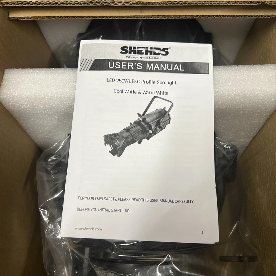 SHEHDS LEKO Profile Stage Spotlights LED 250W Cool White+Warm White - Image 2 of 3