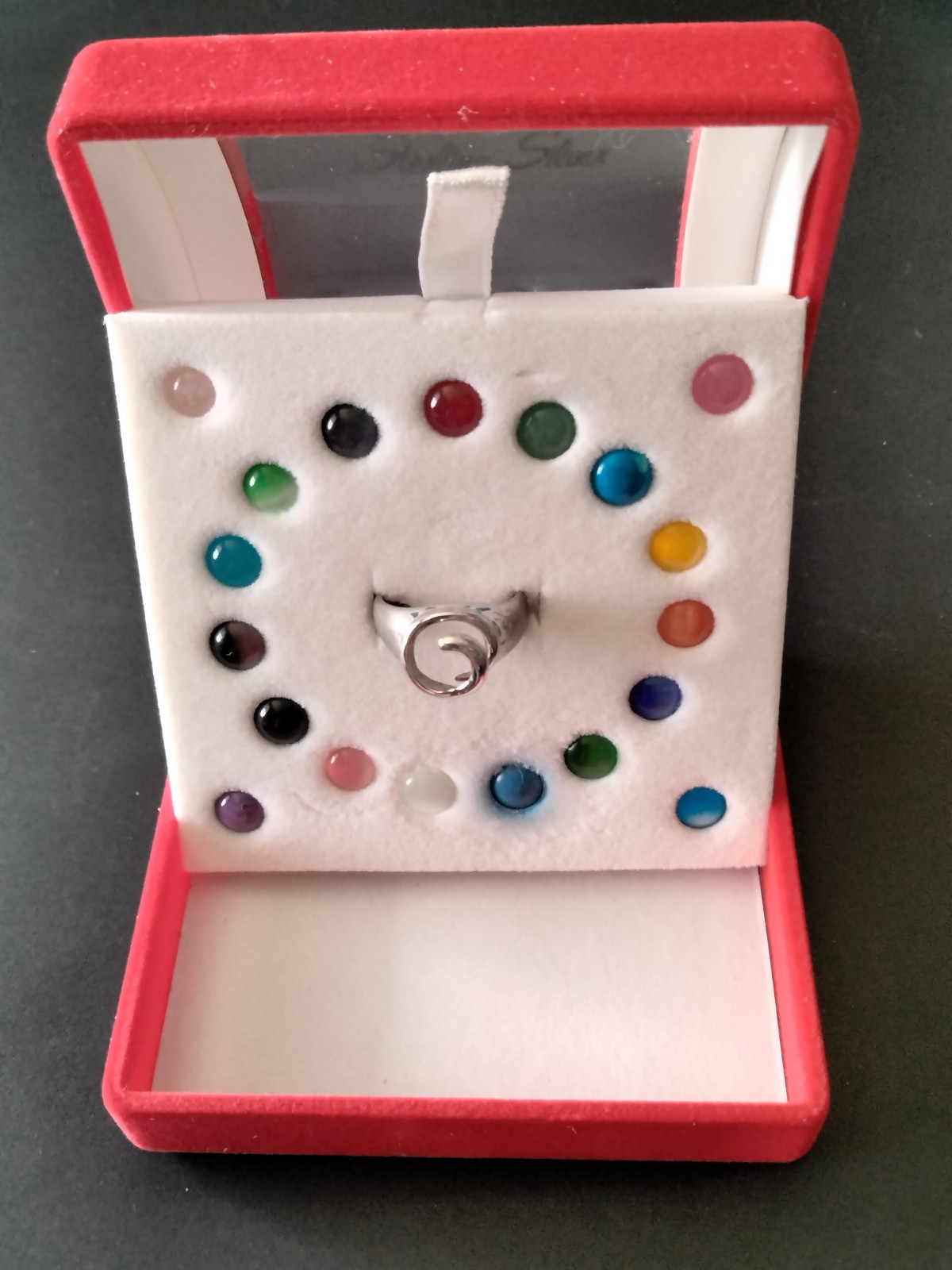 Sterling Silver Ring with 19 Interchangeable Ston… - image 9