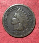 1880 US Indian Head Cent! Very Good! Old US Coin!