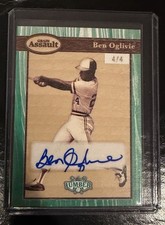 2025 Leaf Lumber Emerald Grain Assault Ben Oglivie Autograph Relic #’d 4/4!