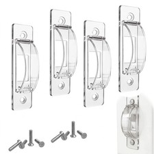 Light Switch Cover Guard 4 Pack, Clear Proof Light Switch Lock for Toggle Swi...