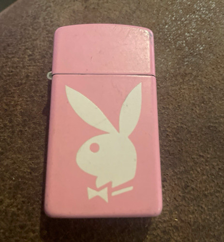Zippo Pink Lighter w/ White Playboy Bunny Logo - Playboy & Pinups Theme