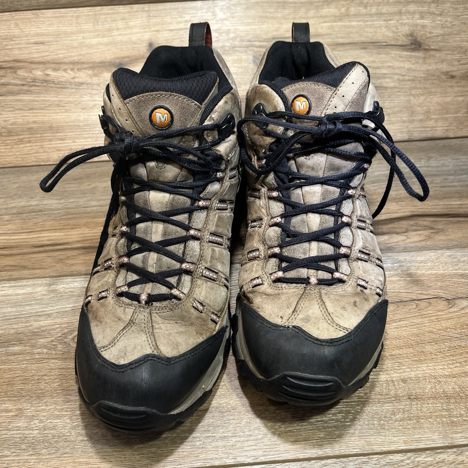 Stivali da trekking Merrell Outland Mid impermeabili marroni Vibram Gore Tex da uomo taglia 13