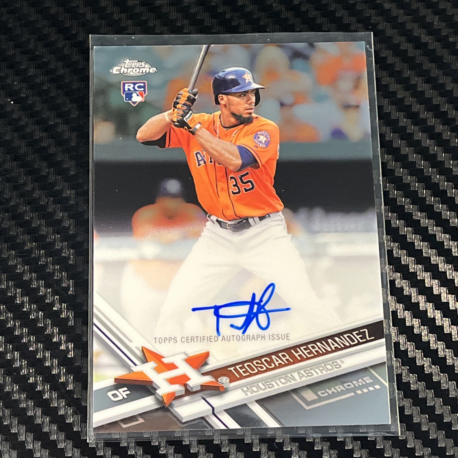 2017 Topps Chrome Rookie Auto Teoscar Hernandez #RA-TH Auto RC