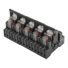 5x Siemens LZX:PT370730 plug - in relay + LZS:PT78730 relay socket + EM 06 -used-
