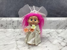 Vintage Russ Troll Dolls Figures Bride 8" 1990's