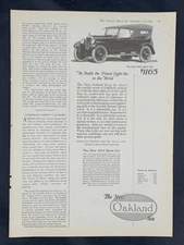 Magazine Ad - 1923 - Oakland Motor Car Co., Pontiac, MI - Sport