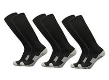 Baseball Socks 3 Pairs for Kid Youth Adult 4-20 Years X-Small Black 3 Pairs