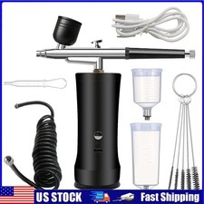 Portable Air Compressor Kit Airbrush Paint Spray Gun Nail Art Tattoo Airbrush US