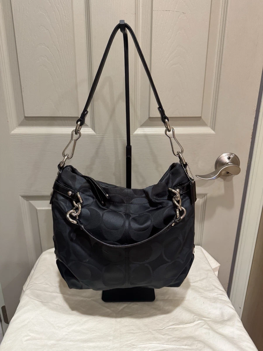 Coach Black Signature Hobo Bag | eBay