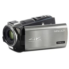 Minolta MN4K100Z 28MP 4K Ultra HD 3.5" Touchscreen Night Vision Camcorder, Gunme