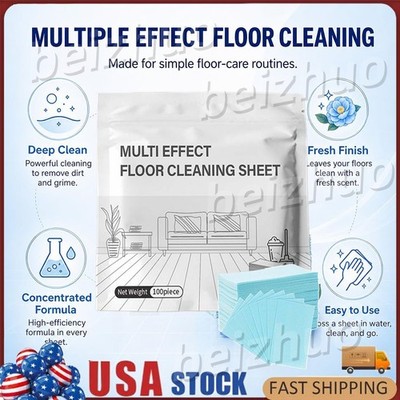 100PCS Multi-surface Floor Cleaning Tablets, Multiple Effect the floors Clean US