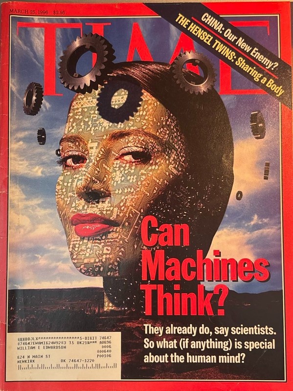TIME Magazine CLASSIC, March 25, 1996 "Can Machines Think?"
