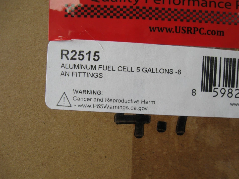 Racing Power Company RPC R2515 5 Gallon Fabricated Aluminum Fuel Cell New - Изображение 2 из 3